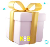 Receba seus bônus de boas-vindas no K8B