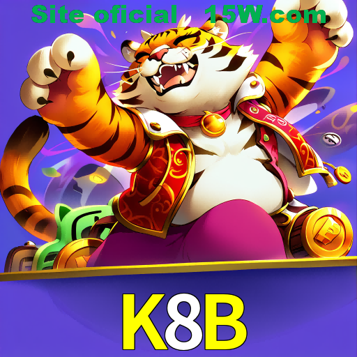 Imagem promocional da K8B mostrando a plataforma e suas vantagens